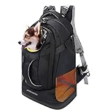 Petsnackss Hunderucksack EasyGo - Bis 11 Kg | Haustier Tragetasche für 2-11kg Hunde und Katzen...