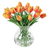 JUSTOYOU 10 STK PU Real Touch Latex Künstliche Tulpen Gefälschte Tulpen Blumen Blumensträuße...