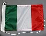 Buddel-Bini Bootsflagge Italien 20 x 30 cm in Profiqualität Flagge Motorradflagge