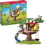 SCHLEICH 42408 Farm World Abenteuer Baumhaus, 60 Teile Spielset Mit Reifenschaukel, 2 Kinderfiguren...