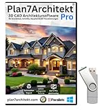 Plan7Architekt Pro 5 - Professionelle 3D CAD Architektur & Hausplaner Software, Grundriss Programm,...