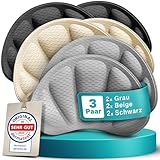 EDELFELD [Das Original] - Unsichtbare Fersenpolster gegen Rutschen & Blasen [3 Paar] -DERMATEST SEHR...