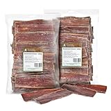 Kaureks Natur Hundeleckerlies, Rinderdörrfleisch 2 kg (2x1kg), Schlund, Kausnack, Hundefutter,...