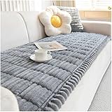 QZYGWCS Sofa Überzug Soft Plüsch Universelle: rutschfeste Sofabezug für Couch Überzug 1/2/3/4...