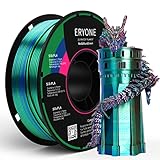 ERYONE Tri Color Silk PLA Filament 1.75mm, 3D Printer Filament PLA +/-0.03mm 1KG/Spool, Silk Rot...