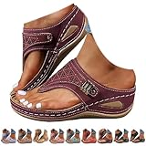 Orthopädische Keilsandalen für Damen, leicht, orthopädisch, Flip-Flops, britischer Zehensteg,...