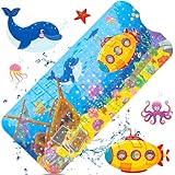 GUHAOOL rutschfeste Kinder Badewannenmatte 100x40 cm, Badewannenmatte Kinder, Antirutschmatte...