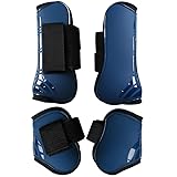 Merauno® Gamaschen Pferde 4er Set Gamaschen Paar für vorne hinter Hartschale und Klettverschluss...
