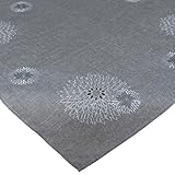 Tischdecke Leinen-Optik Bestickt Deko Esszimmer Serie Pusteblume Tischwäsche Stickerei Blumen...