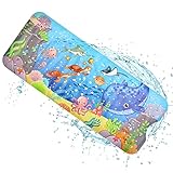 JOPHEK Kinder Badewannenmatte rutschfest badewanne, Antirutschmatte Duschmatte 100 x 40 cm, Wal...