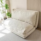 MAXYOYO Sitzsack-Bett, faltbar, Cordsamt, Schlafsofa, Bodenmatratze für Erwachsene, extra dick,...