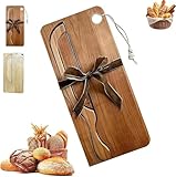 Bread Bow Knife and Cutting Board Set,8' Stainless Steel Sourdough Bread Knife with Matching Crumb...