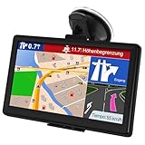 Jimwey GPS Navigationsgerät für Auto 2024 LKW Navi 7 Zoll Navigation für Auto PKW KFZ mit Europa...