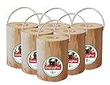 Das Original OneLogFire (6) Pack | Schwedisches Feuerholz | Schwedische Fackel | Ein Log Lagerfeuer...
