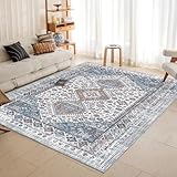 Generisch Großer dunkelblauer Orientteppich 160 x 230 cm – weicher, kurzfloriger Teppich für...
