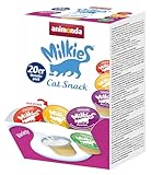 animonda Milkies Katzensnack mit Milch - Mix Variety (4 x 20 Cups á 15 g), portinierte Milch...