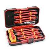 Gokelomg 13 Stücke Vde Isolierte Schraubendreher Set -V Spannung 1000 V Magnetisch Schlitz Torx...
