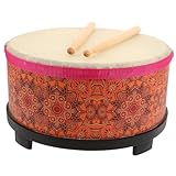 UPKOCH Holzschlagtrommel mit Blumenmuster Verbundenes Orff Percussioninstrument Robustes...