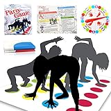 YISKY Twisting Spiele, Bodenspiel mit Spielmatte, Twisting Game für Kinder & Erwachsene, Twister...