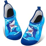 WAWSAM Kinder Strandschuhe Jungen Schwimmschuhe Aqua Schuhe (Blau, Kleinkind, 28, Numerisch...