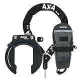 AXA Block XXL Rahmenschloss und ULC 100 Einsteckkette - Fahrradschloss Hohe Sicherheit -...