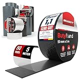 Wasserdichtes Klebeband Butylband I 5cm*5m Schwarz hochwertig selbstklebend mit Aluminiumfolie I...