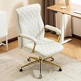 Ckaff Bürostuhl Ergonomisch, PU Leder Chefsessel, Schreibtischstuhl Computerstuhl Drehstuhl mit...