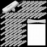RUNYU 100 Kabeletiketten Erkennungsbox mit 100 Kabelbeschriftung und 100 Kabelbinder,...