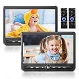 Arafuna 10.5' Dual Auto DVD Player, wiederaufladbarer Auto-Bildschirm Spielen EIN oder Zwei...