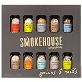 Smokehouse by Thoughfully Gourmet BBQ Gewürze Probier-Set - Geschenkbox mit 10 veganen Barbecue...