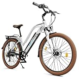 BLUEWHEEL 26' innovatives City E-Bike I Deutsche Qualitätsmarke I bis 150 km Reichweite & App I EU...