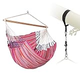 LA SIESTA® Habana Baumwoll Hängesessel & Baum- & Pfosten-Befestigung - Hängesessel für Indoor...