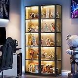 Curio Vitrine, 5-stöckige Vitrine mit Acryltüren, Sammlerstücke, Spielzeug-Organizer, Regal und...