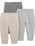 Simple Joys by Carter's Unisex-Baby 3-Pack Thermal Pants Hose, Beige/Dunkelgrau/Grau, 6-9 Monate...