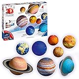 Ravensburger 3D Puzzle 11668 - Planetensystem für Kinder ab 6 Jahren - 8 Puzzleball-Planeten als...