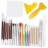 Gadpiparty 26 Stück Werkzeugset aus Ton Clay Tools Sculpting Tools Bildhauen von Tonwerkzeugen...