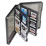 VCOER Grau 3DS Spiel Kassettenboxen Dekorative Accessoires Spielkassette Schutzhülle 28 Eine Karte...