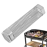 Pellet-Räucherrohr – Edelstahl kaltgeräuchertes Rohr, aromatisiertes Grillzubehör,...