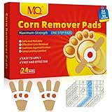MQ Hühneraugenpflaster Pflaster, 24 Stücke Hühneraugen Pflaster Corn Removal Pads, Zur Behandlung...