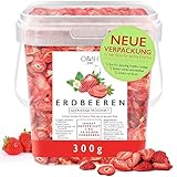 Erdbeeren gefriergetrocknet in Scheiben 300g gefriergetrocknete Früchte frei von Zuckerzusatz und...