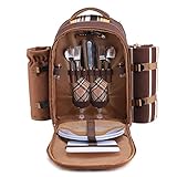 apollo walker Picknickrucksack 2 Personen Picknick Set (Set & Decke) Thermotasche Kühltaschen für...