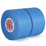 Fyguard 2 Rollen Blaues Malerband, 48mm x 50m Malerkrepp Krepppapier Masking Tape Abklebeband für...