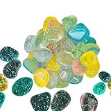 Im Dunkeln leuchtende Steine, leuchtende bunte Kiesdekorationen für Aquarien, Hinterhof, Weg,...