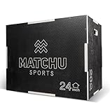 MATCHU - Plyo Box - Jump Box - Sprungbox - Crossfit Box - Einstellbar - Anti-Rutsch Oberfläche -...