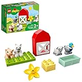 LEGO DUPLO Town Farm Animal Care 10949 Imaginative Build-and-Play Toy for Toddlers; Buildable Farm...