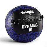 Yes4All P3JT Medizinball Wall Ball 4.5 kg Gewichtsball Weicher aus Leder für Ganzkörpertraining...