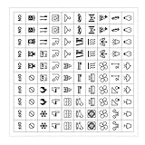 PANGBOER Wasserdichte Schalter, Panel-Etiketten, Lichtschalter, Etikettenaufkleber, Zuhause, Schule,...