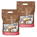 Tchibo Kaffeepads Vorratspack Maxipack, Caffè Crema vollmundig, 200 Stück – 2x 100 Pads (Kaffee,...