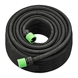 Relaxdays Tropfschlauch, 50 m, Perlschlauch zur Bewässerung von Hochbeeten und Hecken,...