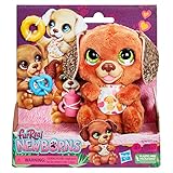 Hasbro furReal Newborns Hündchen, Animatronik Plüschspielzeug mit Soundeffekten, interaktives...